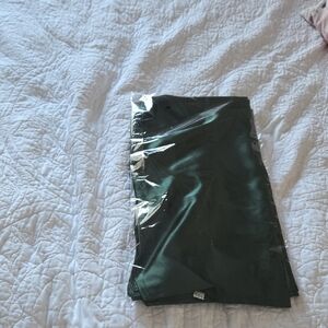 Deep Emerald Satin Square Scarf 35 X 35